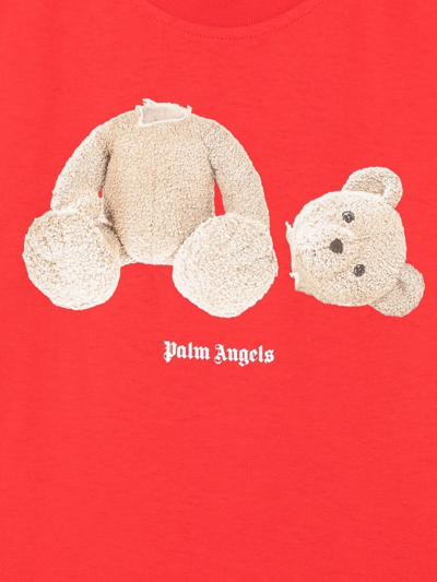 Shop Palm Angels Graphic-print T-shirt In Red