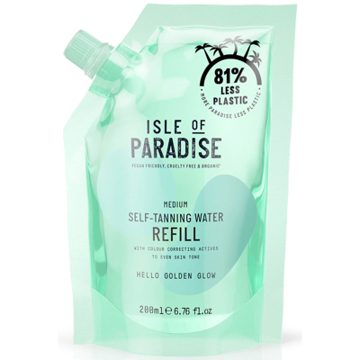 Shop Isle Of Paradise Self-tanning Water Refill Pouch Medium 200ml