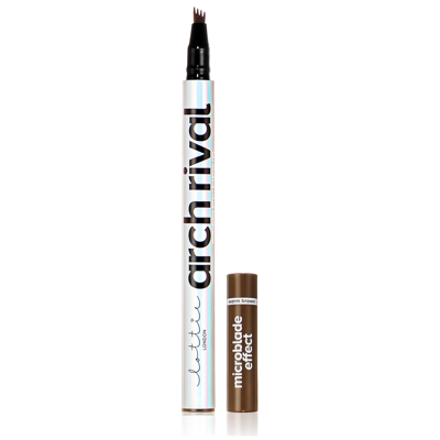 Shop Lottie London Arch Rival Microblade Brow (various Shades) - Warm Brown