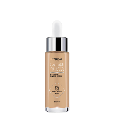 L'oréal Paris True Match Nude Plumping Tinted Serum (various Shades) - 2-3  Light In 2-3  Light