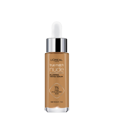 L'oréal Paris True Match Nude Plumping Tinted Serum (various Shades) - 5-6 Medium Tan In 5-6 Medium Tan