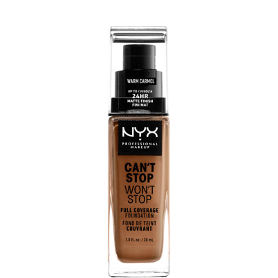 Nyx Professional Makeup Can't Stop Won't Stop 24 Hour Foundation (various Shades) - Warm Carmel In Warm Carmel