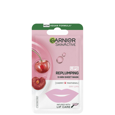 Shop Garnier Skinactive Moisture Bomb Cherry Lip Mask 5g
