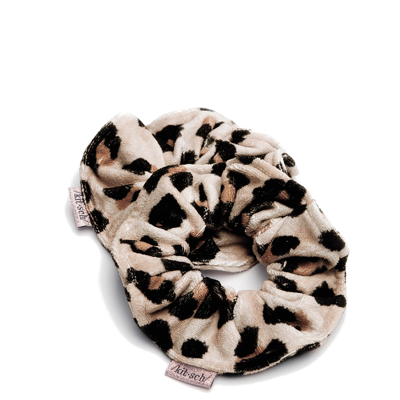 Shop Kitsch Microfiber Towel Scrunchies (various Colours) - Leopard