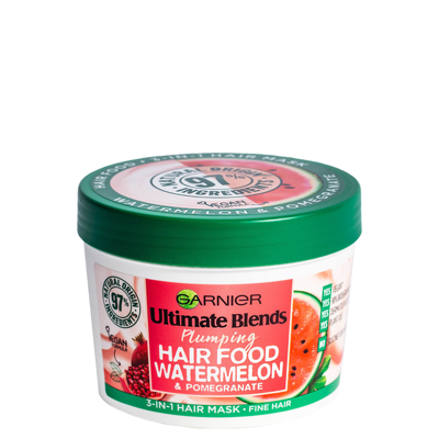 Shop Garnier Ultimate Blends Plumping Hair Food Watermelon 3-in-1 Mask Treatment 390ml