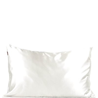 Shop Kitsch Satin Pillowcase (various Colours) - Ivory