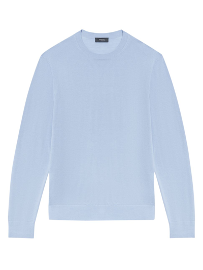 Shop Theory Men's Wool Pullover Sweater In Heron