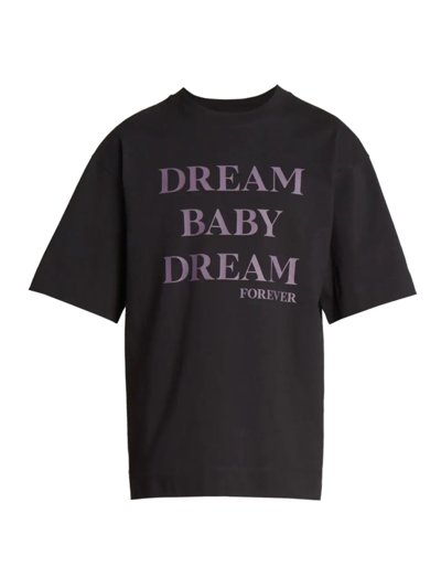Shop Dries Van Noten Men's Dream Forever Graphic T-shirt In Black