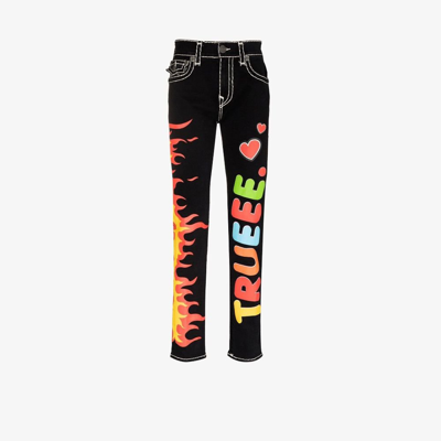 True Religion X Chief Keef Super T Straight-leg Jeans In Black | ModeSens