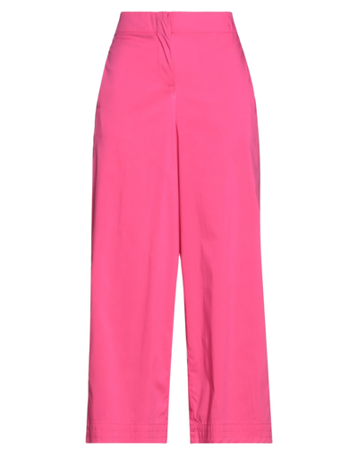 Shop Jijil Woman Pants Fuchsia Size 4 Cotton, Polyamide, Elastane In Pink