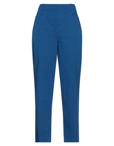 Shop Joseph Woman Pants Blue Size 2 Cotton, Elastane