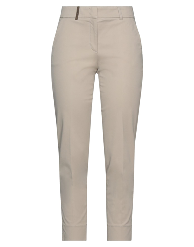 Shop Accuà By Psr Woman Pants Sand Size 4 Cotton, Elastane In Beige
