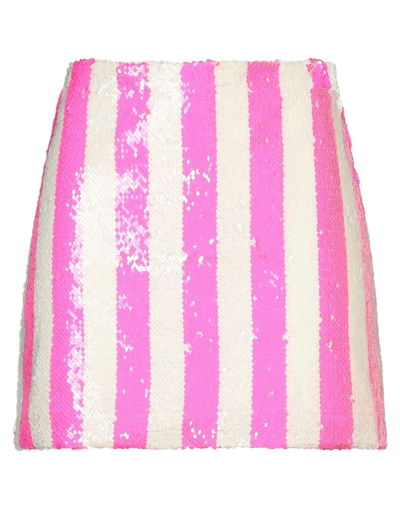 Shop Vicolo Woman Mini Skirt Fuchsia Size M Polyester In Pink