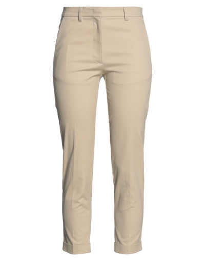Shop Mauro Grifoni Cropped Pants In Sand