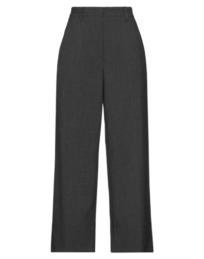 Shop Le Noir Woman Pants Lead Size 10 Polyester, Viscose, Elastane In Grey