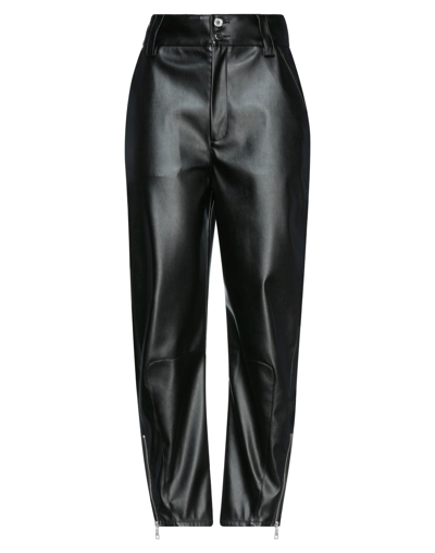 Shop Just Cavalli Woman Pants Black Size 8 Polyester, Polyurethane