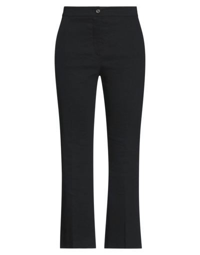 Shop Pinko Woman Pants Black Size 0 Linen, Viscose, Elastane