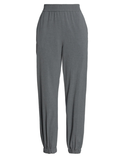 Shop Naf Naf Woman Pants Grey Size 8 Polyester, Viscose, Elastane