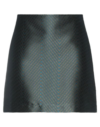 Shop Momoní Woman Mini Skirt Military Green Size 6 Polyester