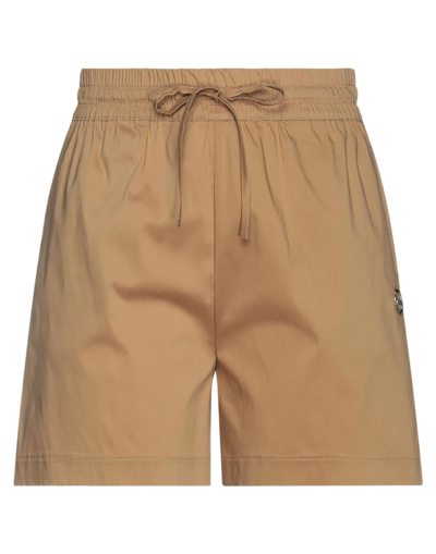 Pinko Woman Shorts & Bermuda Shorts Camel Size 6 Cotton, Polyamide, Elastane In Beige