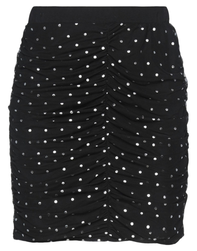 Shop Le Volière Woman Mini Skirt Black Size S Cotton, Elastane, Polyester