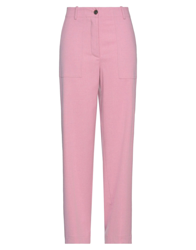 Shop Erika Cavallini Woman Pants Pink Size 10 Viscose, Polyester, Wool, Elastane