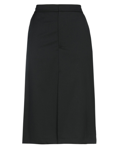 Shop Mauro Grifoni Midi Skirts In Black
