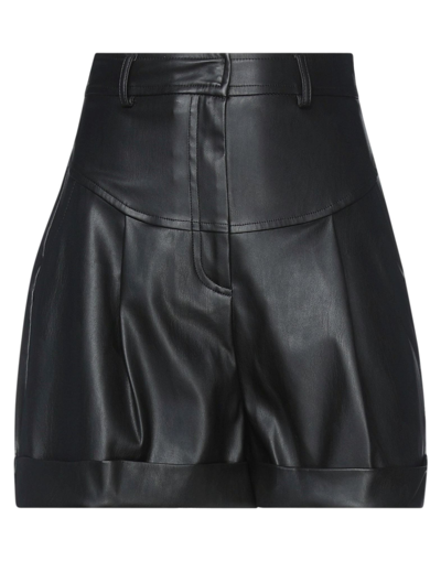 Shop Actualee Woman Shorts & Bermuda Shorts Black Size 4 Polyurethane