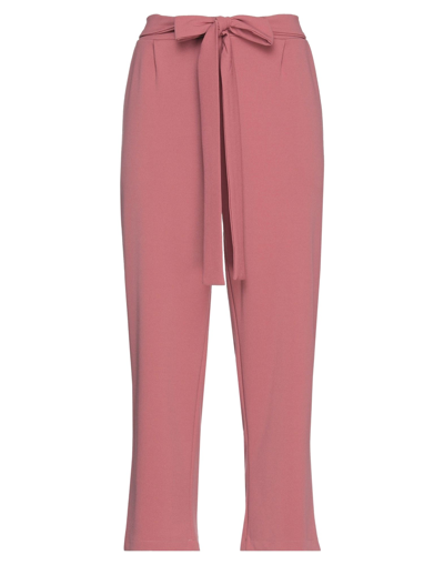 Shop Think Woman Pants Pastel Pink Size 12 Polyester, Elastane