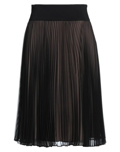 Shop Neil Barrett Midi Skirts In Black