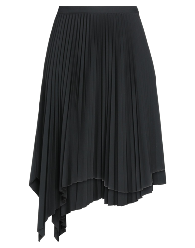 Shop Liviana Conti Woman Midi Skirt Black Size 10 Polyester, Viscose, Elastane