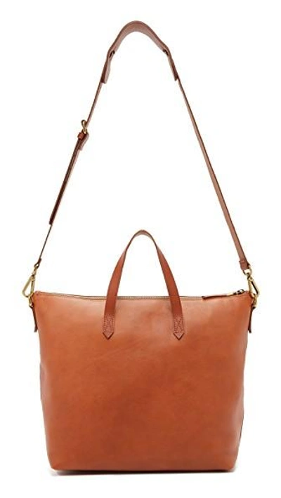 Shop Madewell The Zip-top Transport Carryall English Saddle