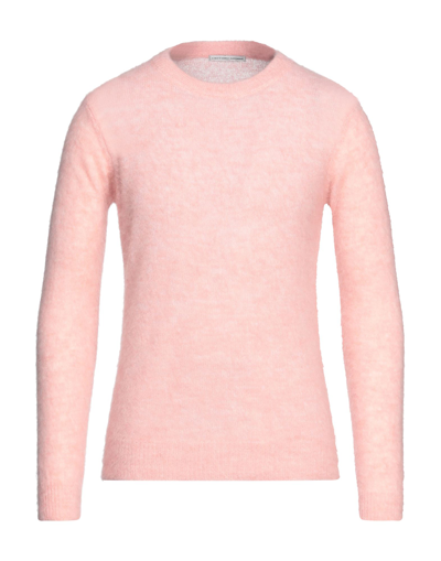 Shop Grey Daniele Alessandrini Man Sweater Light Pink Size 38 Acrylic, Polyamide, Wool, Mohair Wool