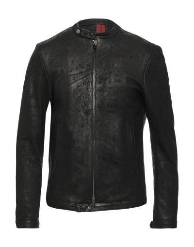 Shop Vintage De Luxe Man Jacket Black Size 44 Soft Leather