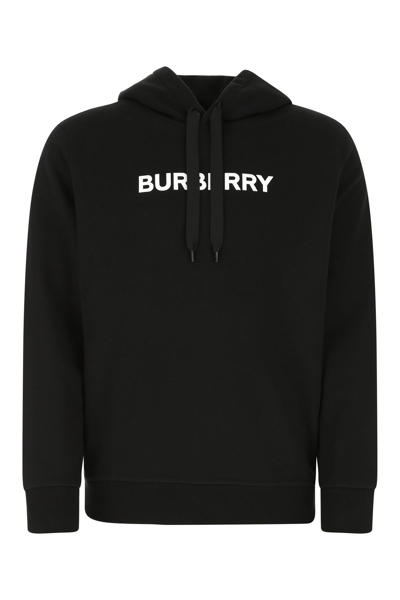 Burberry Black Cotton Sweatshirt In Black