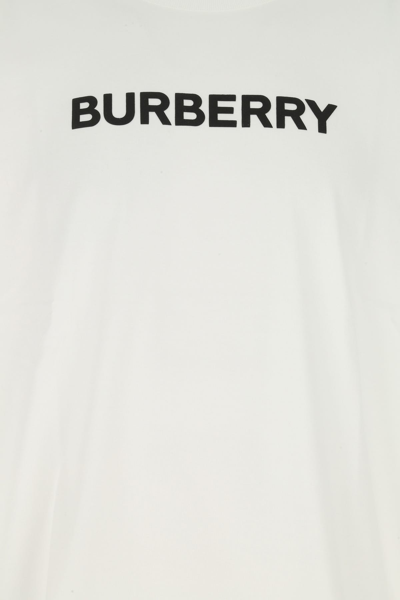Shop Burberry White Cotton T-shirt
