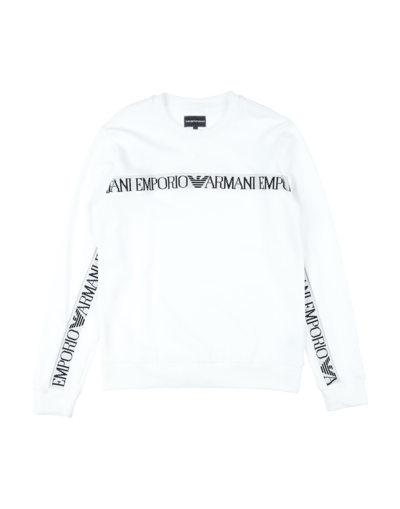 Shop Emporio Armani Sweatshirts In White