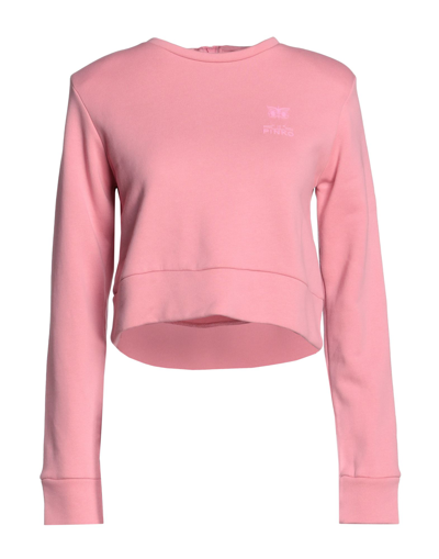 Shop Pinko Woman Sweatshirt Pink Size L Cotton