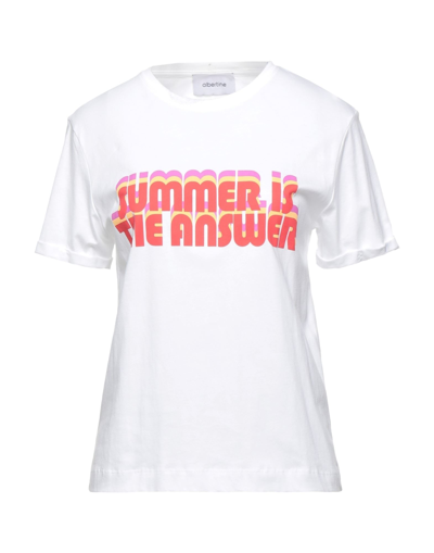 Shop Albertine Woman T-shirt White Size M Organic Cotton