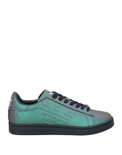 Shop Ea7 Sneakers In Dark Green