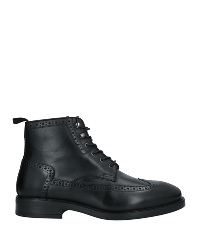 Shop Gant Ankle Boots In Black