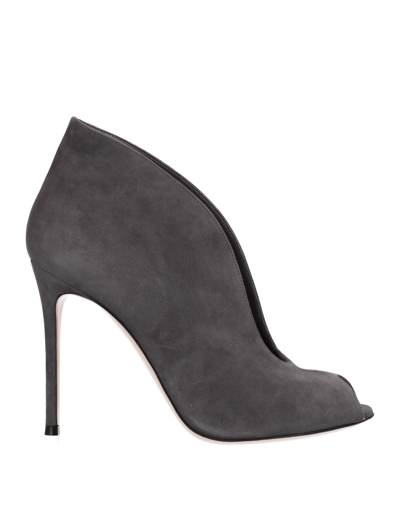 Shop Gianvito Rossi Ankle Boots In Lead