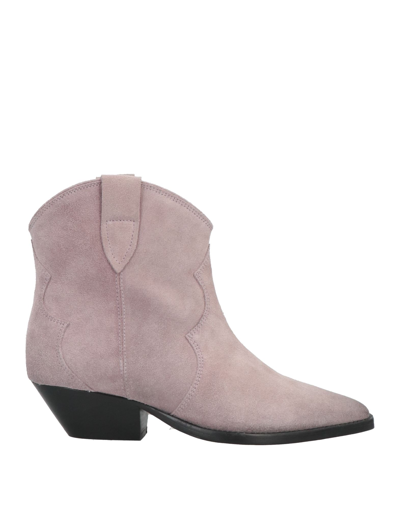 Shop Isabel Marant Ankle Boots In Lilac