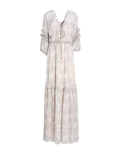 Shop Blugirl Blumarine Woman Maxi Dress Beige Size 8 Polyester