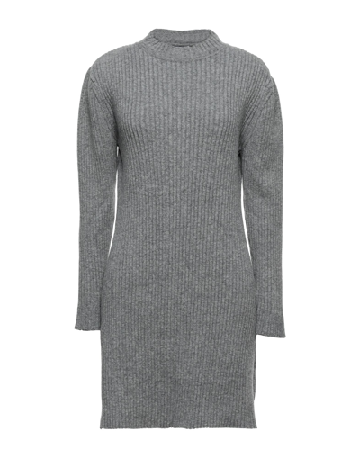 Shop Cacharel Woman Mini Dress Grey Size M Wool, Polyamide, Elastane