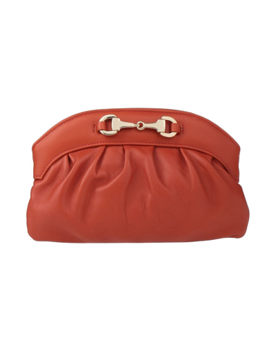 Shop Innue' Woman Handbag Rust Size - Lambskin In Red
