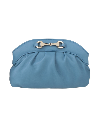 Shop Innue' Woman Handbag Azure Size - Lambskin In Blue