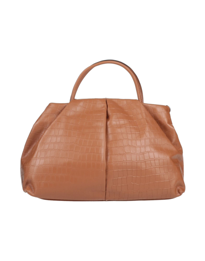 Shop Innue' Woman Handbag Tan Size - Calfskin In Brown