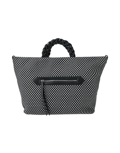 Shop Innue' Woman Handbag Black Size - Polyester, Acrylic, Wool, Bovine Leather
