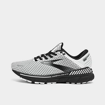 Shop Brooks Women's Adrenaline Gts 22 Running Shoes In White/grey/black
